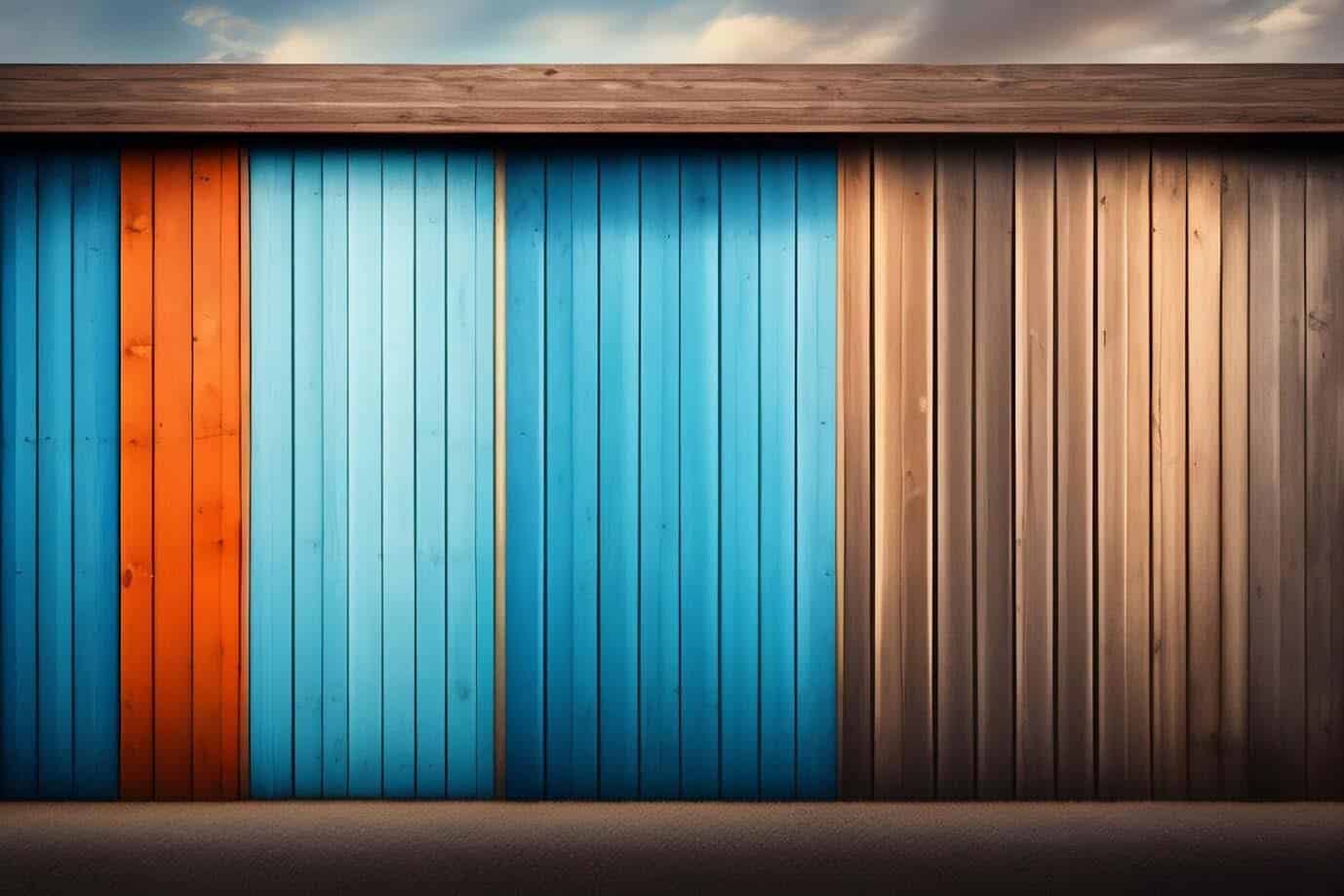 Colored garage doors