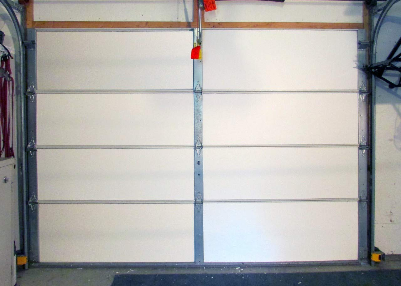 an insulated garage door