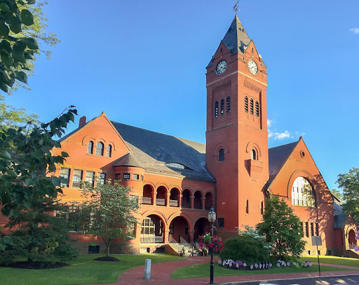 Winchester Town Hall, located in Winchester, Massachusetts