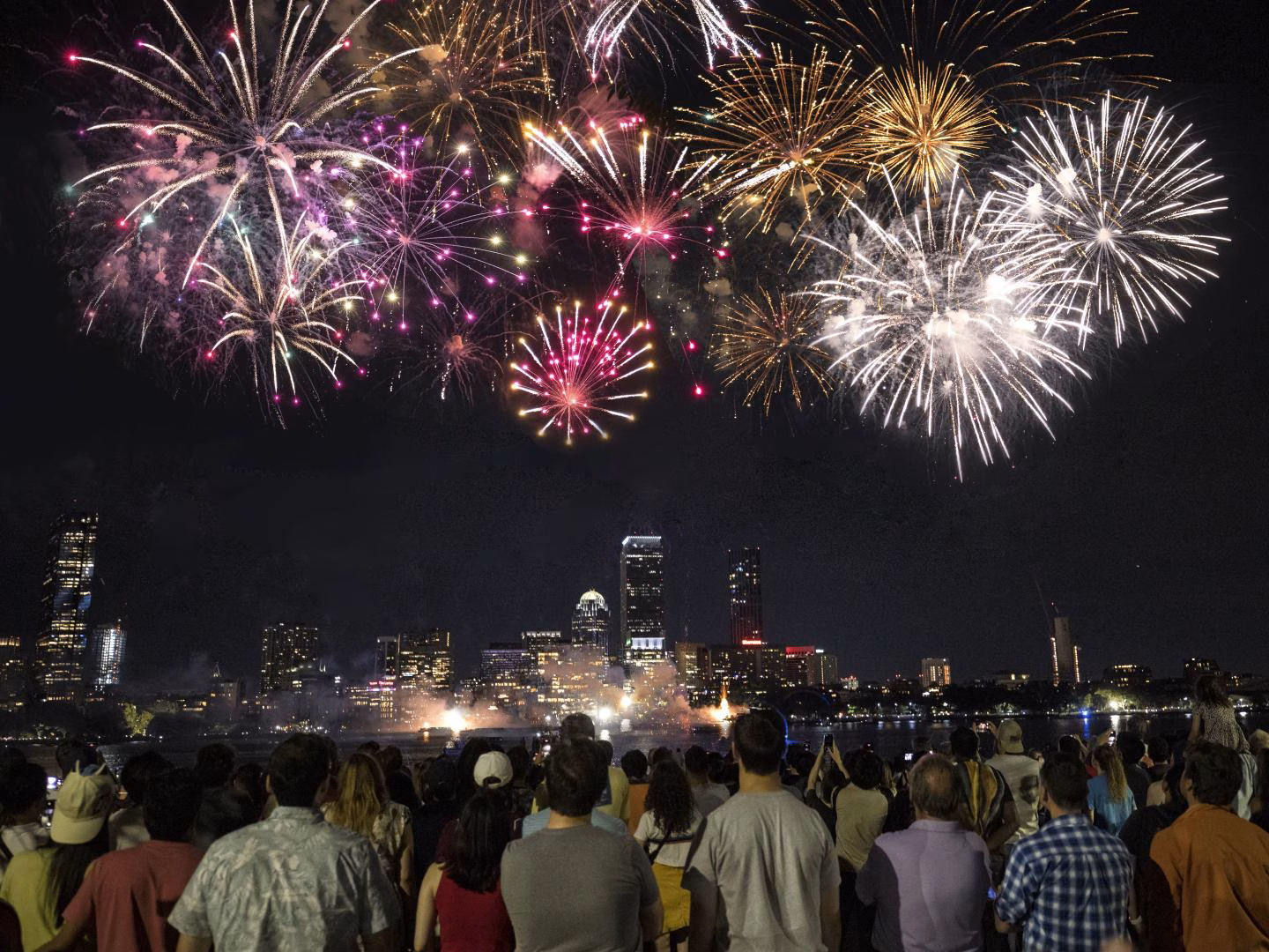 Boston fireworks on 4th July